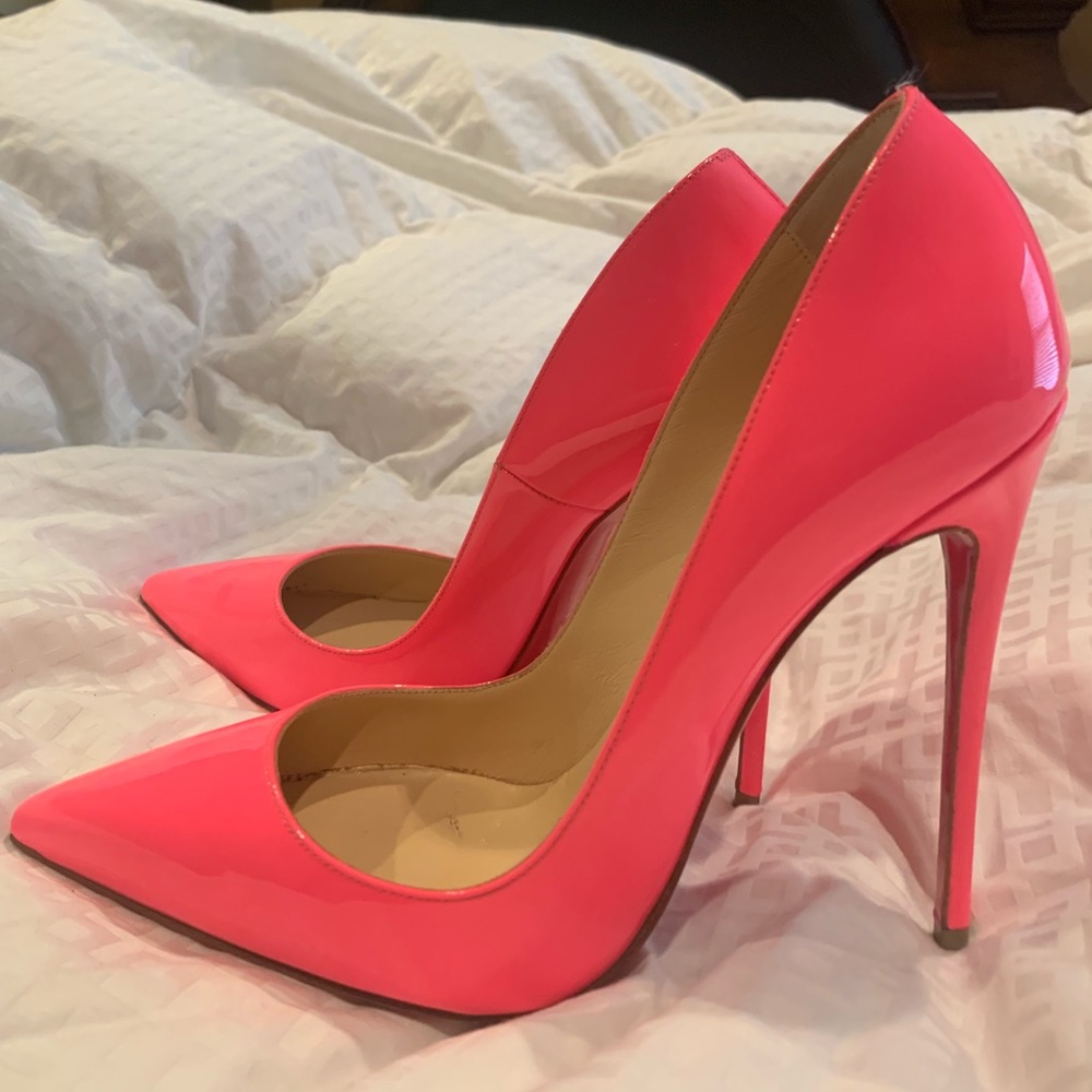 Neon pink Christian Louboutins
